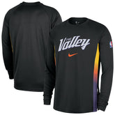 Phoenix Suns 2025/26 City Edition Authentic Pregame Dri-FIT Long Sleeve Shooting T-Shirt On Sale