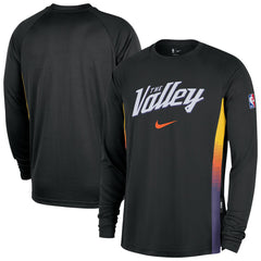 Phoenix Suns 2025/26 City Edition Authentic Pregame Dri-FIT Long Sleeve Shooting T-Shirt On Sale