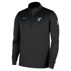 Miami Heat 2025/26 City Edition Remix Authentic Coaches Dri-FIT Half-Zip Top On Sale