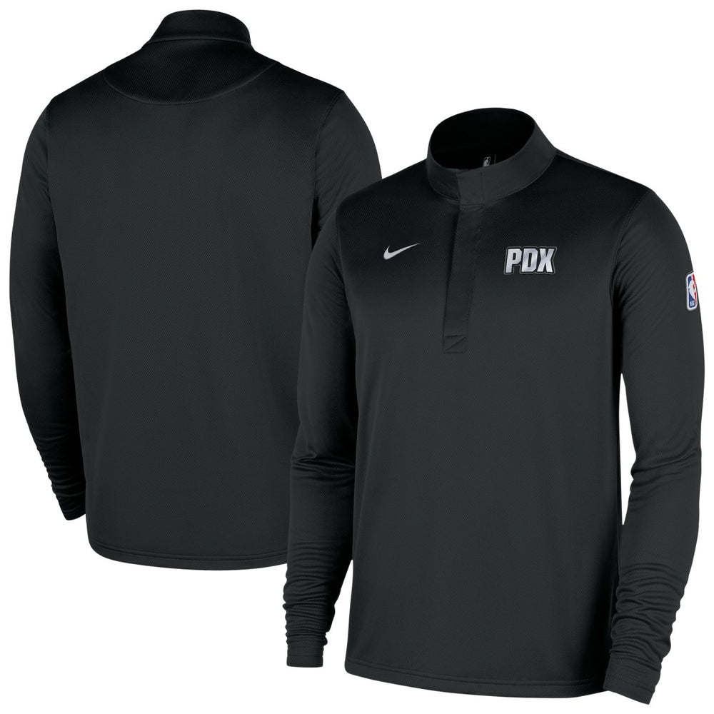 Portland Trail Blazers 2025/26 City Edition Remix Authentic Coaches Dri-FIT Half-Zip Top On Sale