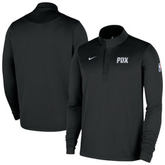 Portland Trail Blazers 2025/26 City Edition Remix Authentic Coaches Dri-FIT Half-Zip Top On Sale