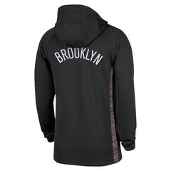 Brooklyn Nets 2025/26 City Edition Remix Authentic On-Court Quarter-Zip Dri-FIT Hooded Jacket Discount