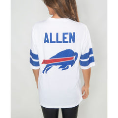 Buffalo Bills Josh Allen Cuce Women's Crystal V-Neck Tunic