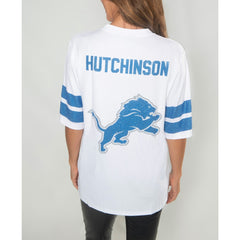 Detroit Lions Aidan Hutchinson Cuce Women's Crystal V-Neck Tunic