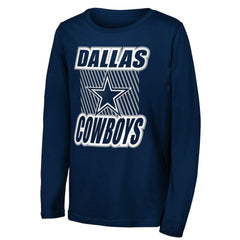 Dallas Cowboys Outerstuff Youth Never Settle Long Sleeve T-Shirt