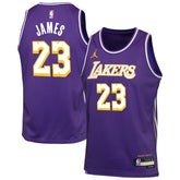 LeBron James Los Angeles Lakers Jordan Brand Youth Swingman Jersey New