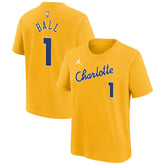 LaMelo Ball Charlotte Hornets Youth 2025/26 City Edition Name & Number T-Shirt On Sale