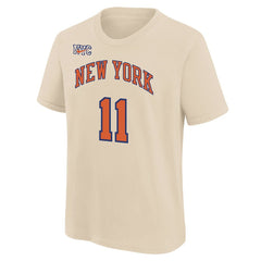 Jalen Brunson New York Knicks Youth 2025/26 City Edition Name & Number T-Shirt On Sale
