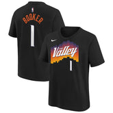 Devin Booker Phoenix Suns Youth 2025/26 City Edition Name & Number T-Shirt For Sale
