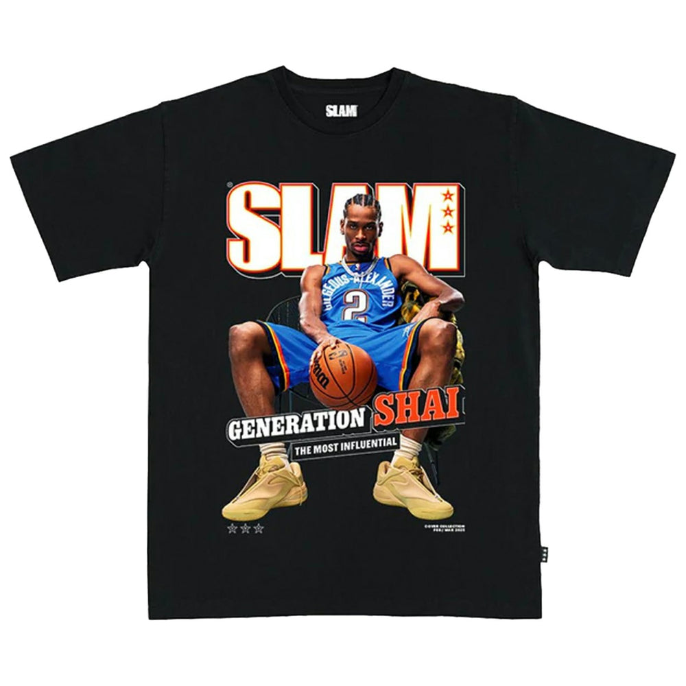 Shai Gilgeous-Alexander Oklahoma City Thunder SLAM Unisex February/March 2025 Cover Graphic T-Shirt Online