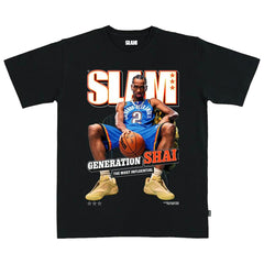 Shai Gilgeous-Alexander Oklahoma City Thunder SLAM Unisex February/March 2025 Cover Graphic T-Shirt Online