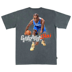 Shai Gilgeous-Alexander Oklahoma City Thunder SLAM Unisex February/March 2025 Cover Graphic Remix T-Shirt Discount