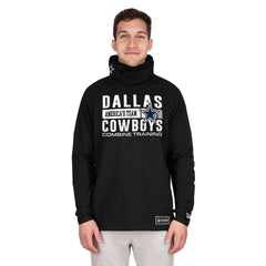 Dallas Cowboys New Era Functional Fandom Balaclava Helmet Stripe Tri-Blend Hoodie