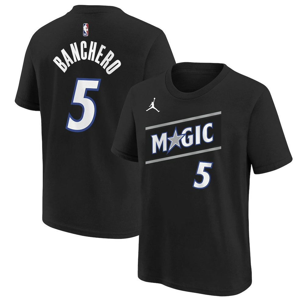 Paolo Banchero Orlando Magic Jordan Brand Youth Statement Edition Name & Number T-Shirt On Sale