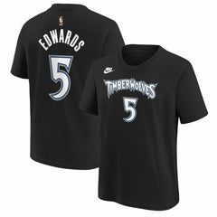 Anthony Edwards Minnesota Timberwolves Youth Name & Number T-Shirt Discount