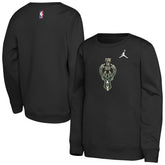Milwaukee Bucks Jordan Brand Youth Courtside Statement Edition Sweatshirt On Sale