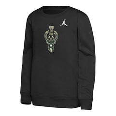 Milwaukee Bucks Jordan Brand Youth Courtside Statement Edition Sweatshirt On Sale