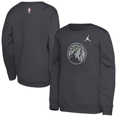 Minnesota Timberwolves Jordan Brand Youth Courtside Statement Edition Sweatshirt Discount