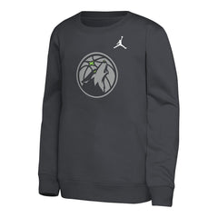 Minnesota Timberwolves Jordan Brand Youth Courtside Statement Edition Sweatshirt Discount