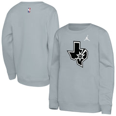 San Antonio Spurs Jordan Brand Youth Courtside Statement Edition Sweatshirt Outlet