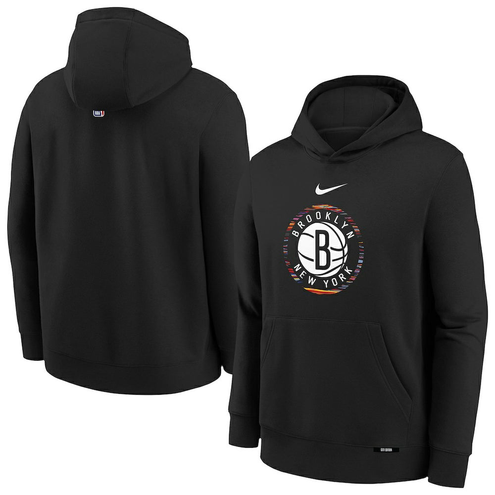 Brooklyn Nets Youth 2025/26 City Edition Club Fleece Pullover Hoodie Outlet