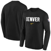 Denver Nuggets Youth 2025/26 City Edition Dri-Fit Long Sleeve Game Top sale For Sale