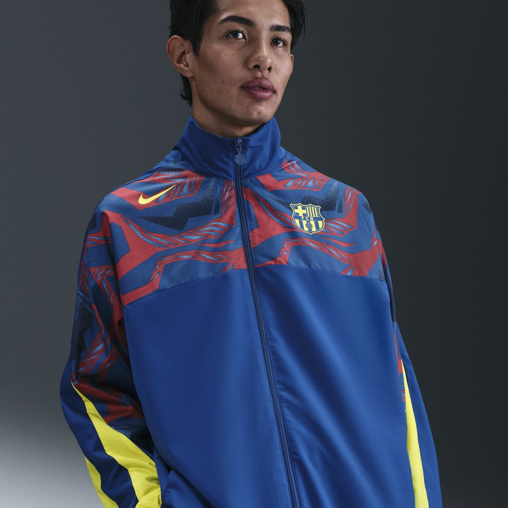 Barcelona Special Edition Street Woven Full-Zip Jacket Blue - Nike