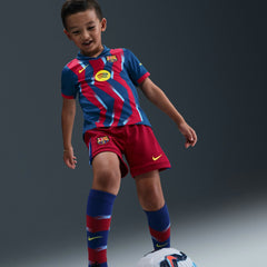 Barcelona Preschool 2025/26 Fourth Stadium Kit Set Blue/Red - Nike