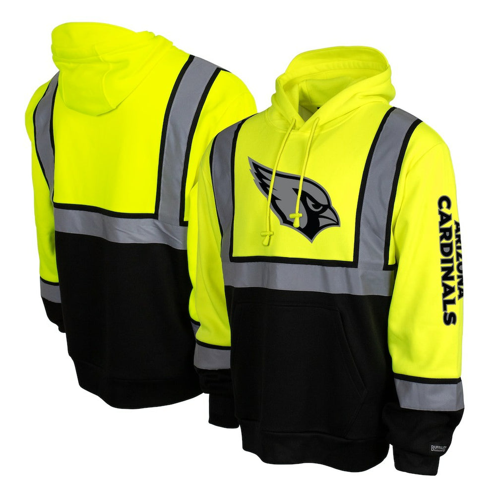 Arizona Cardinals High-Visibility Safety Hooded Sweatshirt