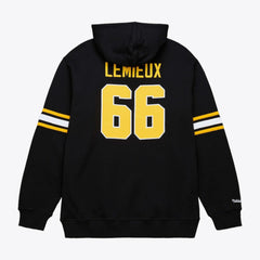 Mario Lemieux Pittsburgh Penguins Mitchell & Ness 1992 Name & Number Premium Pullover Hoodie Outlet