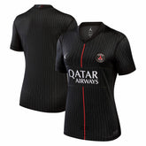 Paris Saint-Germain Jordan Brand Women's 2025/26 Fourth Replica Jersey Black - Jordan