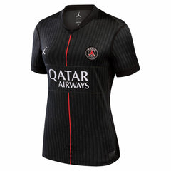 Paris Saint-Germain Jordan Brand Women's 2025/26 Fourth Replica Jersey Black - Jordan
