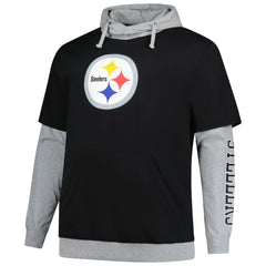Pittsburgh Steelers Fanatics Big & Tall Twofer Pullover Hoodie