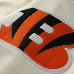 Cincinnati Bengals Profile Big & Tall Chest Print and Logo Short Sleeve Pullover Hoodie