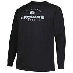 Cleveland Browns Fanatics Big & Tall Coverage Scheme Long Sleeve T-Shirt
