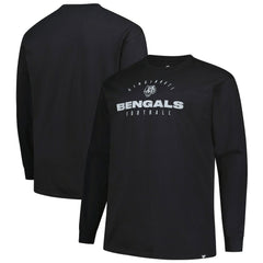 Cincinnati Bengals Fanatics Big & Tall Coverage Scheme Long Sleeve T-Shirt