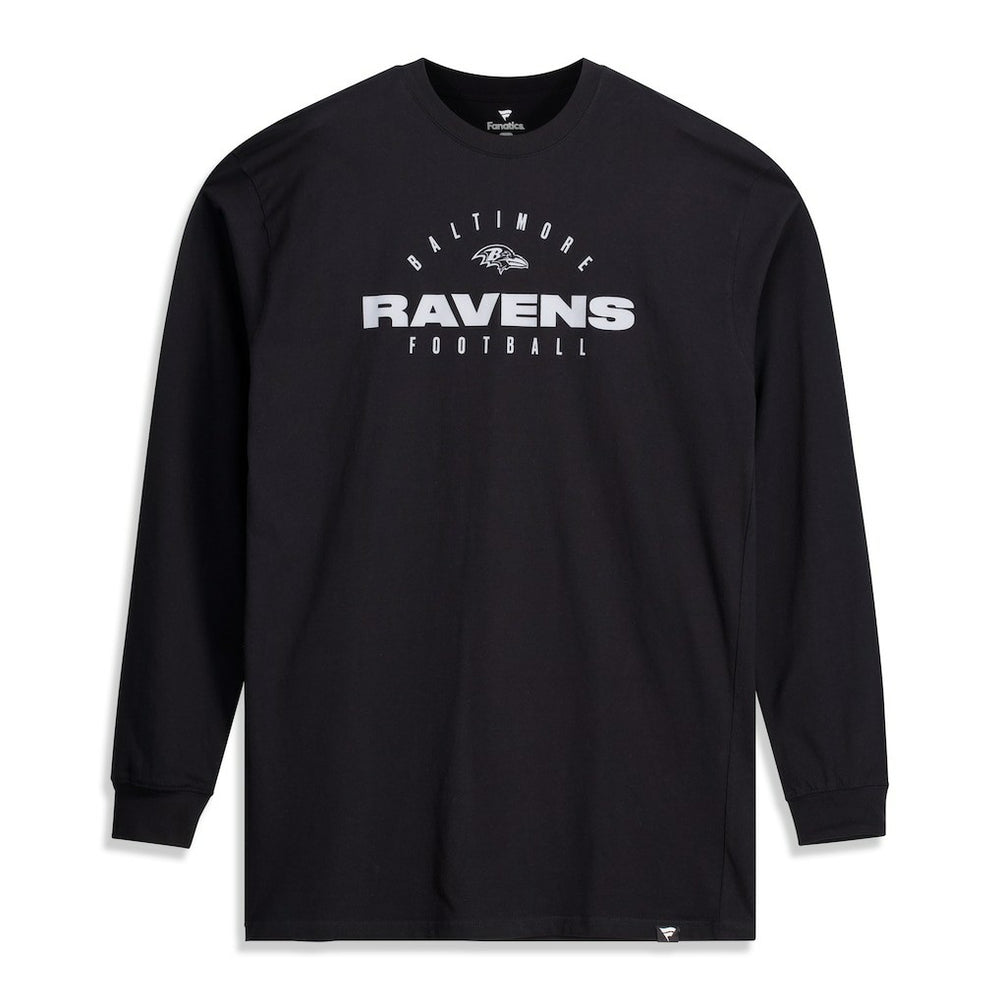 Baltimore Ravens Fanatics Big & Tall Coverage Scheme Long Sleeve T-Shirt