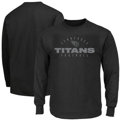 Tennessee Titans Fanatics Big & Tall Coverage Scheme Long Sleeve T-Shirt
