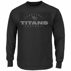 Tennessee Titans Fanatics Big & Tall Coverage Scheme Long Sleeve T-Shirt