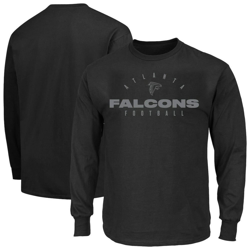 Atlanta Falcons Fanatics Big & Tall Coverage Scheme Long Sleeve T-Shirt