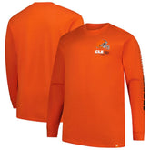 Cleveland Browns Fanatics Big & Tall Clock Management Legacy Long Sleeve T-Shirt