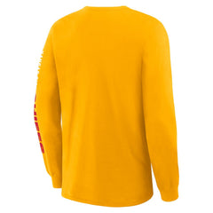 Kansas City Chiefs Fanatics Big & Tall Clock Management Legacy Long Sleeve T-Shirt