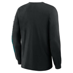 Philadelphia Eagles Fanatics Big & Tall Clock Management Legacy Long Sleeve T-Shirt
