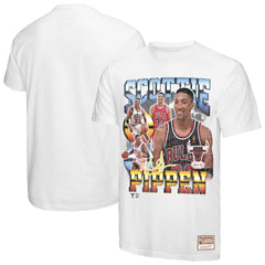 Scottie Pippen Chicago Bulls Hardwood Classics Commemorative Player Collage T-Shirt sale Online