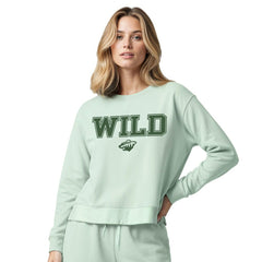 Minnesota Wild Concepts Sport Women's Tonal Pullover Tri-Blend Sweatshirt On Sale