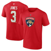 Seth Jones Florida Panthers Fanatics Authentic Stack Name & Number T-Shirt For Sale