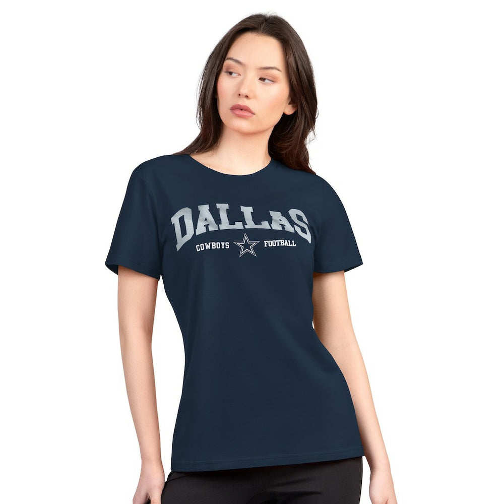 Dallas Cowboys G-III 4Her by Carl Banks Women's Super-Slim Lightweight Winning Crew T-Shirt