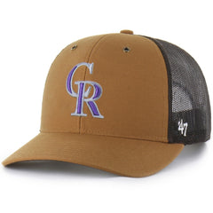 Colorado Rockies Carhartt x '47 Trucker Adjustable Hat | MLB US