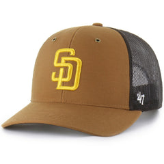 San Diego Padres Carhartt x '47 Trucker Adjustable Hat | MLB Outlet