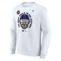 Alexander Ovechkin Washington Capitals Fanatics NHL All-Time Leading Goal Scorer GR8 Caricature Fleece Pullover Sweatshirt Online